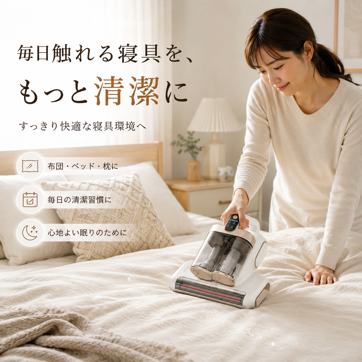 UV除菌で寝具を清潔に