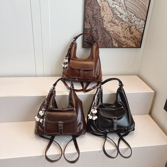 MELIA™ ソフトレザーリュックバッグ