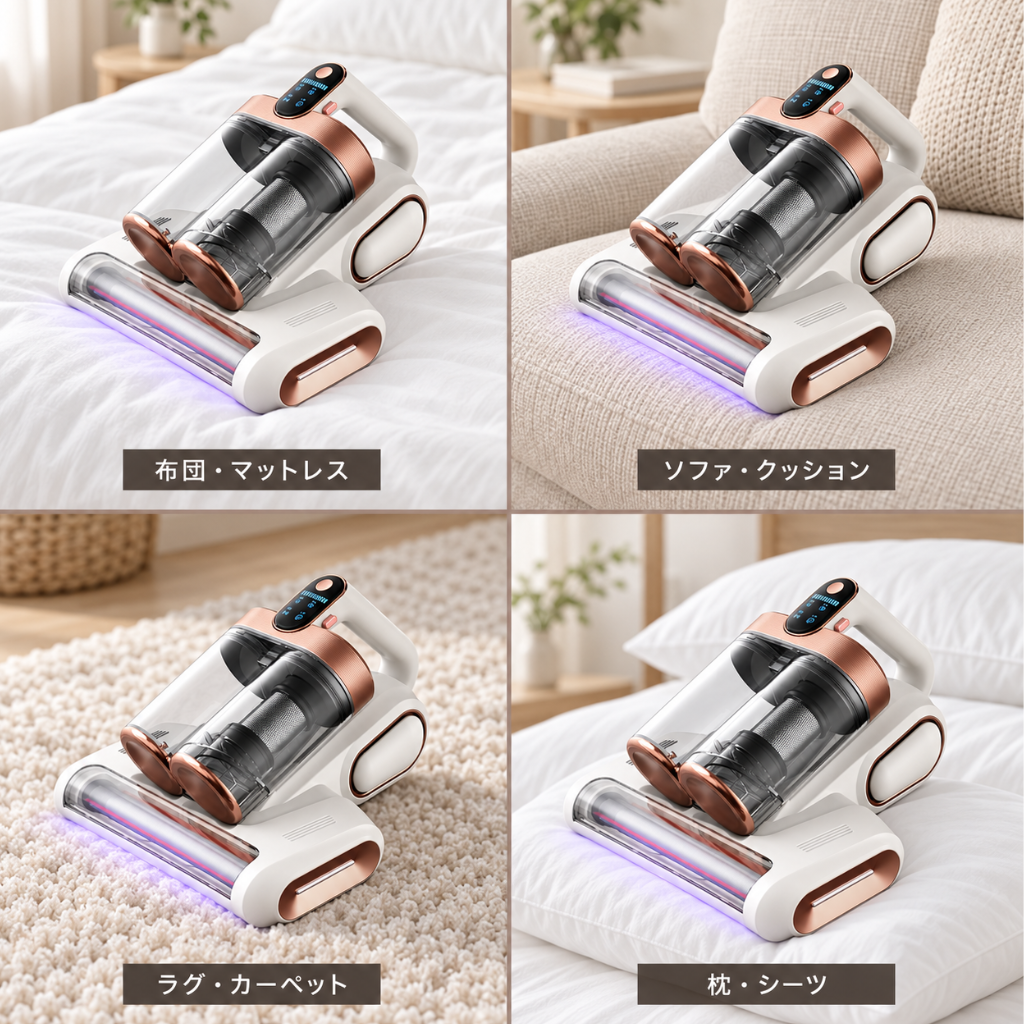 MELIA™ UV除菌ダニクリーナー強力吸引・ダニ除去ベッド掃除機